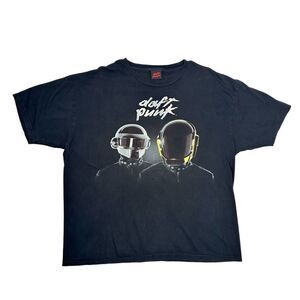 Vintage Daft Punk Electronic Music T-Shirt Size Large Band Concert Vtg